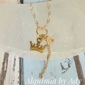 Aura Quartz Charm Pendant — 925 Silver